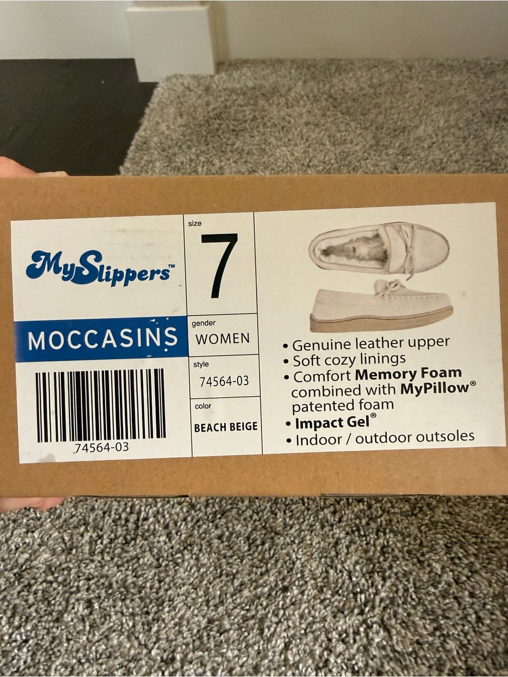 Cream Suede 🤍 Moccasin Slippers - Picture 6 of 6